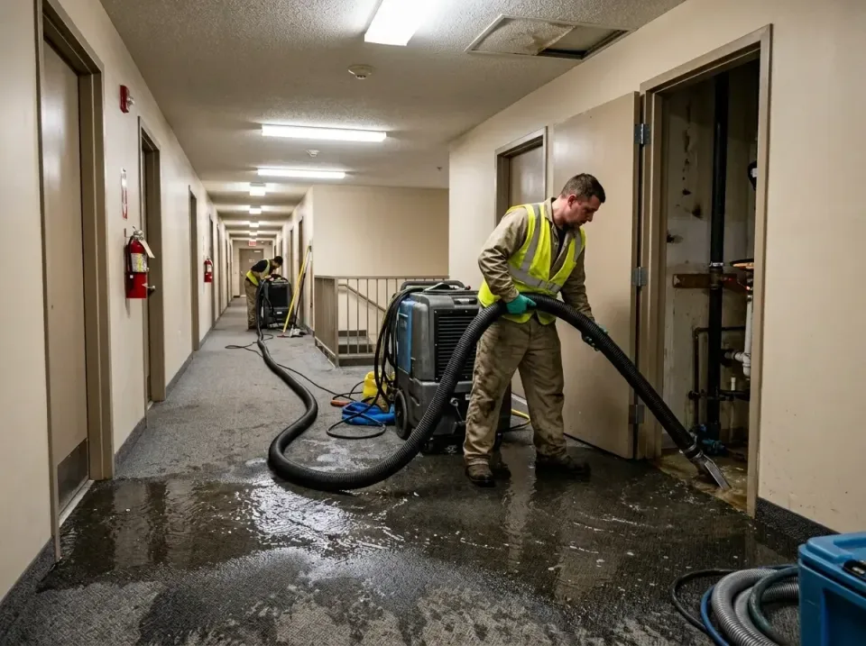 multi-unit-apartment-hallway-f-005 — frequently asked questions, Emergency Burst Pipe Water Extraction & Removal in Buena Vi…